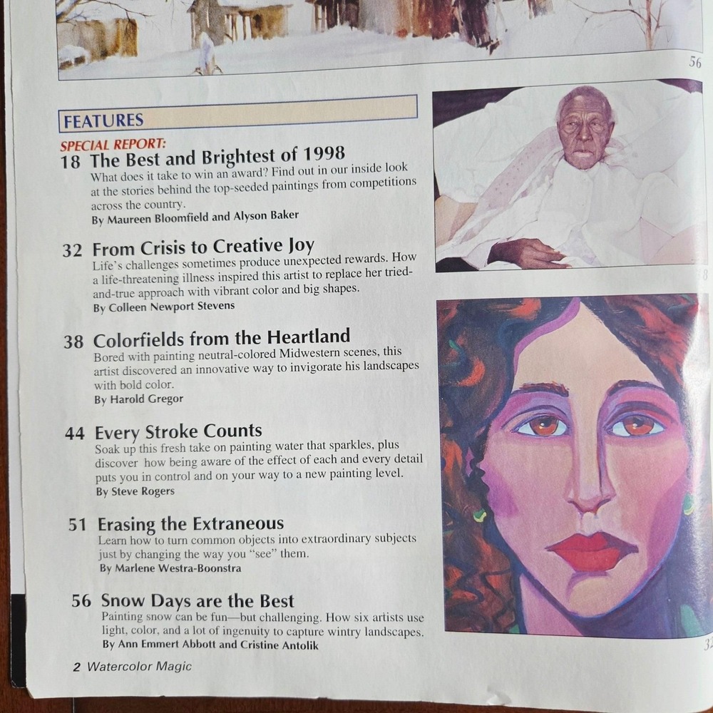 6 Watercolor Magic Magazines 1998-2004 Art Instruction Painting Techniques Lot - Picture 10 of 13